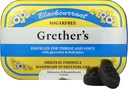 GRETHER 's Sugarfree Blackcurrant Pastilles - Natural Dry Mouth Relief - Soothing Throat & Healthy Voice - Prezent dla piosenkarzy - 3.75 oz. 1 Pack