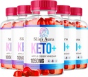 (5 Pack) Slim Aura Keto ACV Gummies - Oficjalne Slim Aura Keto Plus Jabłko Cider Vinegar 1050MG Advanced Formula Gummys, All Natural Premium Formula, Slimaura Gomitas Recenzje, 300 Gummies za 5 Miesiące