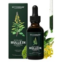 Betterbrand Mullein Drops for Lung Detox - Mullein Leaf Tincture with Chlorophyll - Pomaga wspierać zdrowie oddechowe, Bez alkoholu, 1 Miesiąc dostaw - 60ml