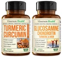 Kurkumina kurkumina z ekstraktem Black Pepper & Glukozamina Chondroitin MSM Joint Supplement