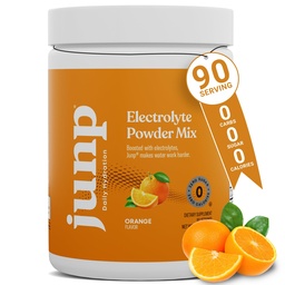 JUNP Electrolytes proszek bez cukru bez węglowodanów, słodki Tangy Citrus Orange Keto Electrolyte Drink Mix, Potasu i soli Hydration Proszek Electrolytes Zero Calorie Sugar Free Electrolyte Proszek, 90 Servings