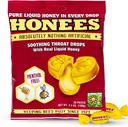Honees Honey Filled Drops, Honey Cough Drops with Real Honey- Natural Sore Throat Relief- Noget- Throat Coat Lozenges, Natural Cough Suppressant, Non-GMO, Gluten Free (1 Pack - 20 drops)