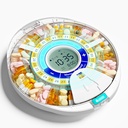 Zmodernizowany automatyczny dozownik dla osób w podeszłym wieku z alarmem: Smart Pill Dispenser Machine z 28- Slot, Mix- Proof Tech & XL LCD, Zwiększona trwałość dla codziennego zarządzania lekami