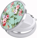 Nipichsha Pill Box, Mały piórnik do torebki i kieszeni, Cute Travel Medicine Organizator, Przenośny pojemnik na leki do przechowywania witamin, Medycyna, Olej rybny i suplement, Peony grafful