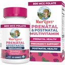 MaryRuth Organic Vitamin Prenatal Vitamin dla Kobiet 124; USDA Organic Prenatal Gummies X124; Poponatalne Witaminy dla Kobiet Karmienie piersią 124; Metylfolate 800 mcg DFE X124; Jod X124; Vegan X124; Nie GMO X124; 30 Służenie