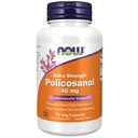 Teraz żywności Suplementy, Polikozanol 40mg z Sosny roślin Steroli i Hawthorn, Dodatkowa siła, 90 Kapsułki Veg