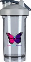 Świadomość raka tarczycy 18 Ounce Shaker Butelka Drink Mixer Leak- proof Protein Shakes Meal Shakes Butelki zastępcze 500ML / 18 Oz Gray & -1 & -1 & -1-1