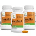 Terry Natural CuraMed 750 mg - Suplement przeciwutleniający dla zdrowia mózgu i serca - Suplement z kompleksem kurkuminy o dużej potencji - Nerki, Wątroba i Immune Health Support - 120 Softgels (Opakowanie 3)