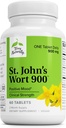 Terry Natural St John 's Wort 900- 60 Tabletki - Zapewnia pełną dawkę kliniczną - Non-GMO, Wegan, Gluten Free - 60 Servings