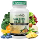 MoxyVites Quercetin z suplementem Bromelain 500 mg - Bioactive Phytosome Complex, Pure Organic Whole Food Sezonowe wsparcie, Przeciwutleniacz, 20X Wchłanianie i Biodostępność - 120 Czapki