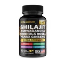 Shilajit Ashwagandha Rhodiola Rosiola Panax Ginseng - dla mężczyzn i kobiet - Shilajit Kapsułki - 60 Kapsułek Veggie