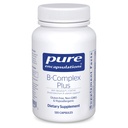 Pure Encapsulations B- Complex Plus - B Vitamins Supplement to Support Neurological Health, Cardioviral Health, Energy Levels & Nerwowy System Support * - z witaminą B12 & More - 120 kapsułki
