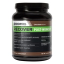 Bodi Recover białka serwatki w proszku Blend- Post- Workout Czekoladowy suplement serwatki do odzysku mięśni z 20 g białka, BCAA, ekstrakt z granatu - Szybki odzysk - 20 Tub do podawania