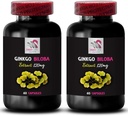 Ginkgo biloba przeciwutleniacze Korzyści - Ginkgo BILOBA Extract - Herbal Extract Kapsułki, Natural Leaf Extract, Ginkgo biloba zastosowań, Antioksydant- Bogaty suplement ziołowy, Botaniczny Wsparcie 2Bot 120Caps