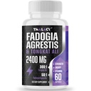 2400mg Fadogia Agrestis Tongkat Ali Supplement - Fadogia Agrestis 1400mg & Tongkat Ali 1000mg Ultra Blend, maksymalna wytrzymałość, masa mięśniowa i wydajność atletyczna, 60 Softgels