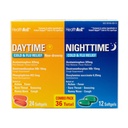 HealthA2Z ® Daytime i Nighttime 124; Cold & Flu Medicine 124; Powerful Multi- Symptom Daytime and Nighttime Relief (24 Daytime & 12 Nighttime Softgels) (Daytime & Nighttime Combo (36 Count Pack of 1))