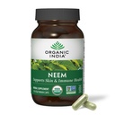 ORGANIC INDIA Neem Leaf kapsułki - Herbal Supplement, Wspiera zdrowie skóry i immunologiczne, Wegan, Gluten Free, USDA Certified Organic - 90 Count