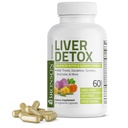 Bronson Liver Detox Advanced Detox & Cleansing Formuła Wspiera zdrowie Wątroba Funkcje z mlekiem Thistle, Dandelion Extract, Turmeric, Artichock Leaf & More, Non-GMO, 60 Kapsułki wegetariańskie