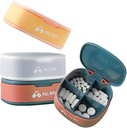 Pióro Organizer Portable Pill Case Small Pill Box for Purse or Pocket Daily Pill Box Organizer 4 Times a Day for Vitamin Medicine Supplement (3 PCS)
