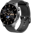 TOZO AMOLED S5 Smart Watch (odpowiedź / wywołanie), 1.43 "HD Screen for Men Women 100 + Sport Modes Fitness Watch with Sleep Monitor, IP68 Wodoodporny, Silikonowy pasek czarny