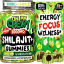 Pure Himalayan Shilajit Gummies - Wysoka potencja Gold Grade Resin - Energy Boost i wsparcie immunologiczne dla mężczyzn i kobiet z Ashwagandha i Shatavari - 120 Gummy - Apple & Kiwi
