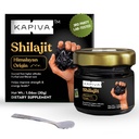 Kapiva 100% Pure Himalayan Shilajit Resin (30gm), High Potency for Men & Women Between 124; 120 Służenia 250 mg Between 124; 80 + Minerały śladowe, Upto 70% Kwas Fulvic Between 124; Autentyczne wsparcie 124; Natural Energy & Immune Support