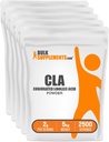 BulkSupplements.com Conjufared Linoleic Acid Powder - Suplement CLA, Suplement odżywczy - Bez glutenu, 2g Na Podawanie, 1kg (2,2 kg) (Opakowanie po 5)