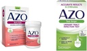 AZO Acid Boric Poduszki pochwowe pomaga wspomagać kontrolę zapachu i równowagi PH pochwy, 30 Licz dróg moczowych Tract Infection (UTI) Paski testowe, Dokładne wyniki w 2 Minuty, 3 Count