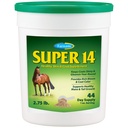 Farnam Super 14 Zdrowa skóra i płaszcz Suplement dla koni, Keeps Coats Shiny & Gleaming Year-Round 2.75 Funt, 44 Day Supply