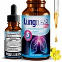 Lung Supplement Supplement Drops with Wild Mullein Leaf Extract for Lungs and Mucus Relief Supplement - 2 Fl oz