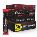 Proszek Pedialyte Sport Electrolyte, szybko Hydration z 5 Kluczowe elektrolity do wsparcia mięśni Przed, Podczas, & Po treningu, Owoce Punch, 0.49 Oz Sachets 6 Count (Pack of 6)