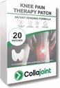 Knee Pain Relief Patch - Hydrogel dla mobilności i komfortu z Collagen & Glucozamine - niski zapach, 20