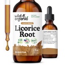 Wild & Organic Licorice Tincture - Digestive Support - Pure Licorice Root Extract Drops - Glycyrrhiza Glabra - Vegan, Sugar & Alcohol-Free Supplement - 2 fl oz