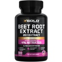 Ekstrakt buraczany - 12000mg 20x koncentrat buraczany korzeniowy Suplement Kapsułki w / czarny pieprz - Wysokie azotany - Naturalny tlenek azotu Booster - Wysoko skoncentrowany i biodostępny - Made in USA -180 Czapki