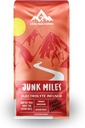 Junk Miles - średnia pieczeń - Infused with Electrolytes Powder - Athlete Hydration - Kawa dla biegaczy - Keto Electrolytes: Sodu, Wapń, Magnez, & Potas (Ground, 16 Oz)