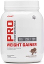 GNC Pro Performance Weight Gainer Protein Powder, 50g Protein, High Calorie, 700 Kalorii, Wspiera odzysk masy i mięśni, MCT, BCAA, Trzecia Tested Party, Double Chocolate, 6 Służenia, 2,5 kg