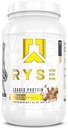RySE w proszku z białkiem nasyconym - Cynamon Toast - 25g Izolat białka serwatki & Koncentrat z włóknem prebiotycznym & MCTs - Niskie węglowodory, niski cukier, Przyjazny do spożycia - 27 Słupki / 2 Lb Tub