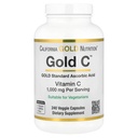 California Gold Nutrition Gold C USP Klasa witamina C Suplement - Wsparcie immunologiczne & Sezonowe Wellness - Wegetariańskie Przyjazne - Gluten Free, Non-GMO - 1000 mg - 240 Kapsułki wegetariańskie