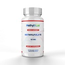Methyl- Life ® L- Methylfolate 10 mg - Tabletki do żucia z aktywnym folianem o ultra czystej postaci Cerebrofolatu ® (L- 5- MTHF, Wapnia) 124; Wegan, Nie-GMO, Gluten- Free 124; 90 Tabletki do żucia