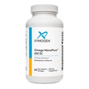 XYMOGEN Omega MonoPure 650 EC - Omega-3 Fish Oil Supplements for Women & Men - with EPA, DHA & DPA - Mniejszy Softgels z 3X Większa Absorpcja - Wsparcie Zdrowe Serce i Cognition (60 Softgels)