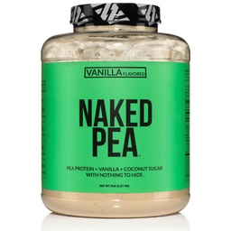 Naked Pea - Vanilla Pea Protein - Pea Protein Isolate from North American Farms - 5lb Bulk, Plant Based, Vegetarian & Vegan Protein. Łatwy do Digest, Non-GMO, Gluten Free, Laktoza Free, Soy Free