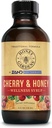 Honey Gardens Cherry & Honey Soothing Throup Syrop, Apitherapy Formuła z organicznym surowego miodu, Organic Apple Cider Ocet, Black Cherry, i ekstrakty ziołowe, 24 Servings, 4 FL. OZ.