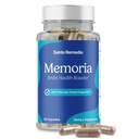 Santo Remedio Memoria, Brain Health Booster, Pomaga wzmocnić połączenia nerwowe, Pomaga poprawić uwagę, Pamięć i koncentracja, 30 Służenia, Gluten Free, Non-GMO