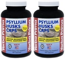 Yerba Prima Pyllium Husk Caps - 180 Kapsułek (Opakowanie 2) - Łatwy do połknięcia Fiber Supplement - Colon Cleanse - Gut Health - Non-GMO Gluten Free