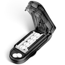 DUBSTAR Pill Cutter Splitter dla małych i małych pigułek, mnogie szczypce do piór dla małych lub dużych tabletek, Regulowany Pill Splitter z urządzeniem i Blade Guard dla wielu tabletów (czarny)