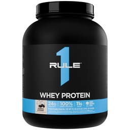 Artykuł 1 Białko serwatki - 24g Białko szybko działające z All- Whey Sources z naturalnie występującymi EAA & BCAA do odzyskiwania lub wykorzystania w każdej chwili (5 funtów *, Cookies & Crème)
