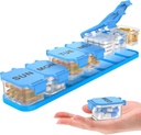 Extra Duży Tygodniowy Pill Organizator - wodoodporny 7- Day Pill Box, Przenośny Witamina & Suplement Case, Łatwy do otwartego projektowania, Idealny do podróży i Daily Medication Management (Niebieski)