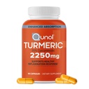 Knol Kurkumina Turmerowa z czarnym pieprzem, 2250mg Ekstrakt Turmeric z 95% Kurkuminoidy, Dodatkowy suplement Turmeric Siła, Wzmocniona Absorpcja, Suplement Joint Support, 90 Kapsułki wegetariańskie