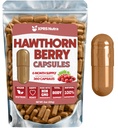 Hawthorn Berry w proszku kapsułki - 360 sztuk (6 miesięcy dostaw) - Premium Hawthorn Berry kapsułki do wsparcia sercowo-naczyniowego - Hawthorne Berry w proszku - Idealny suplement Hawthorne dla mężczyzn i kobiet