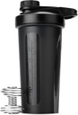 Mr Pen- Shaker Butelki do mieszania białka z Twist Cap, 28 oz, Black Protein Shaker Butelka z drutu Whisk Ball, Shaker Cup, Mixer Butelka